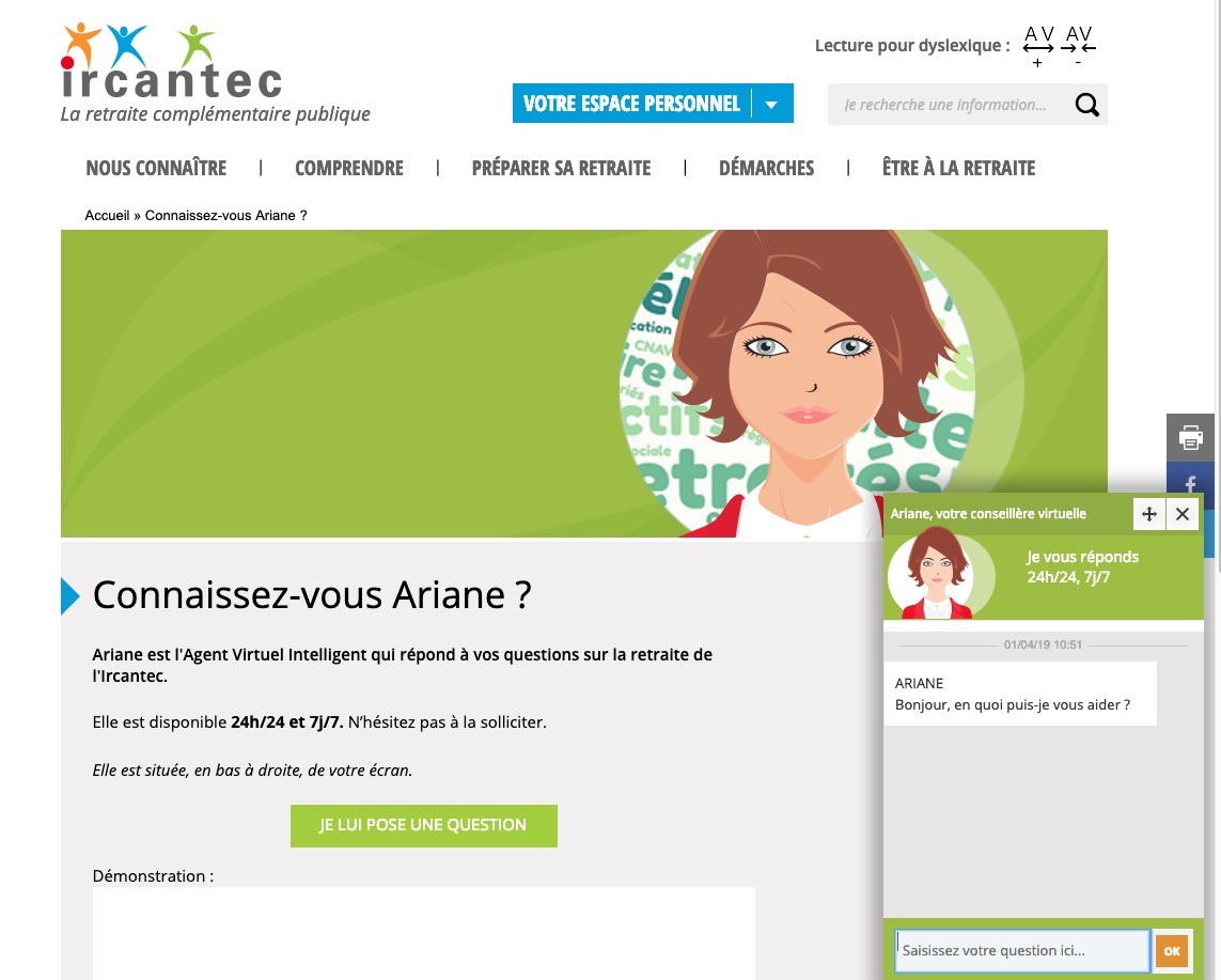 chatbot-ariane-ircantec